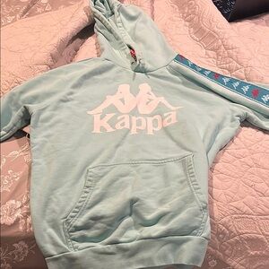 Kappa Aqua Hoodie with Logo
